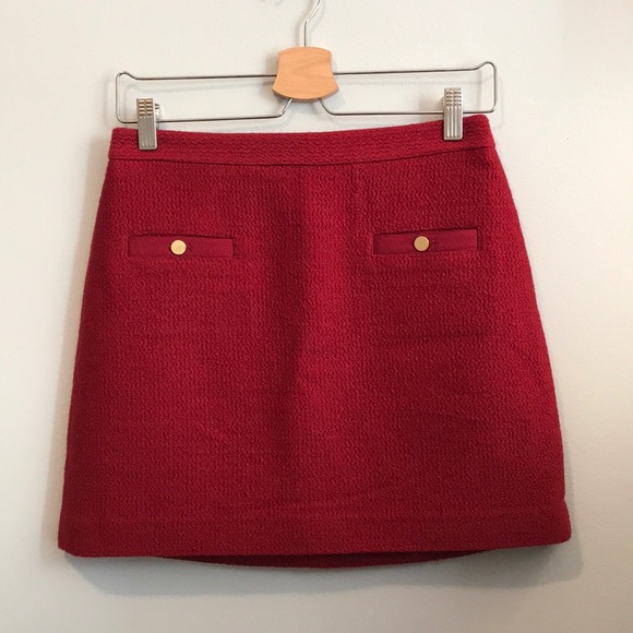 Club Monaco Dresses & Skirts - Club Monaco red tweed mini skirt sz 2